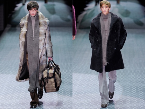 Gucci, menswear, fur coat, outerwear, winter coats, luxury, designer clothing